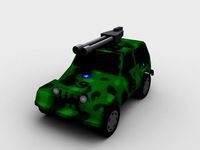 Jeep low poly 3D Model