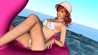 Girl on Flamingo Boat
