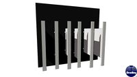 Urinal Screen Floor Braced
