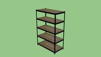 Edsal 48' x 24' 5 rack metal shelf