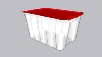 HDX GSC 49L storage box (RED)