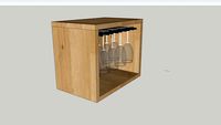 RAK GELAS (Modern Box Glass Rack)