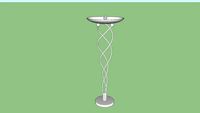 Piantana con steli elicoidali - Floor lamp with helical stems