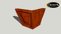 Raised Panel Corner Foot (4-1/2' x 6-1/8')