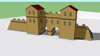 Arbeia Roman Fort Gate in South Shields