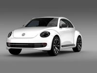 VW Beetle 2012 3D Model