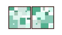 Dupla de Quadros - Marcela Bishop - Concreta Green 1 e 2