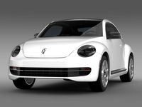 VW Beetle Design 2012 3D Model