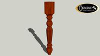 Traditional Fluted Dining Table Leg (29' x 3-1/2')