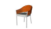 Source Furniture SF-3012-163WS Astoria Dining Arm Chair with Webbing Strap