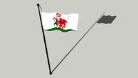 Flag of Cardiff - Baner Caerdydd