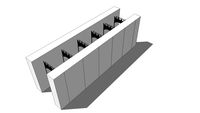 Amvic R30 ICF - 8in Straight Block