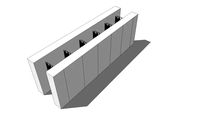 Amvic R30 ICF - 6in Straight Block