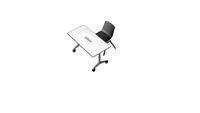Training table with Stackable chair Aula wilkhahn