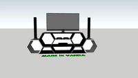 Hexagon TV Shelf by 'Made in Vanda'