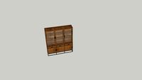 Vitrinekast Ravello 3drs metaal