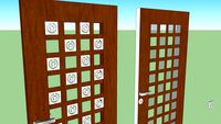 jaali work door mirror door