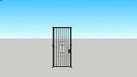 Security screen door - French Provincial