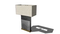 Safavieh Lighting 28-inch Joyce Faux Alligator Grey Table Lamp