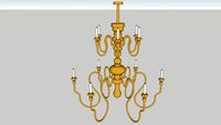 Chandelier Brass Modern