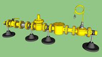 Rampa GAS completa - Complete gas train
