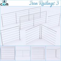 Iron Railings 3 3D Model