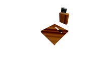 knife and cutting board