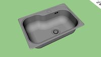 Bacha de cocina Johnson Luxor 71x48x21