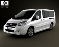Fiat Scudo Combi L2H1 2011 3D Model