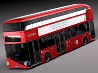 London bus LT2 LT61 BHT Arriva 3D Model