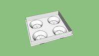 PLAFON DE EMBUTIR PLANUS 4XAR70 - ILUMINAR