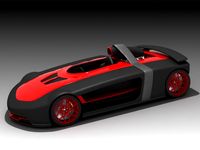 ONE SEAT CONCEPT CAR 3D Model