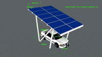 CarPort SolarSK 3 rack 15 degree 6 horizontal 2 row #avante99 #аванте99