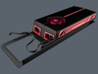 Card Radeon HD 5770 3D Model