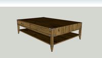 RH Cayden Campaign Coffee Table