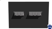 Utility Shelf with Hooks