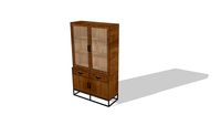 Vitrinekast Ravello 2drs metaal