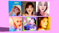 Cute Idols girls solos LP Disc Covers
