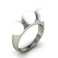 Ring with pearls 3D Model