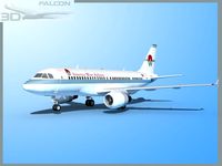 Falcon3D A319 America West Airlines 3D Model