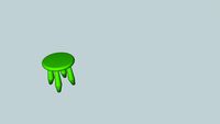 tabouret vert plastic enfant ikea 1
