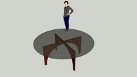 Glass Round Table BD