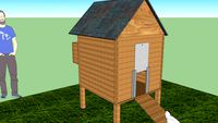 Poulailler pour 3 poules ( Chicken coop for 3 hens)
