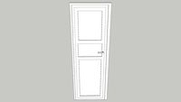Porte en bois RAL 9010