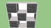 9-Cube ClosetMaid 9 Compartment White Laminate Storage Cubes