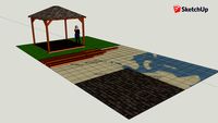 Gazebo(3x3m) with pyramid roof DIY KIT
