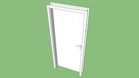 Porta pronta Pormade Interna com Fechadura e Guarnição