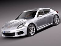 Porsche Panamera S 2014 3D Model