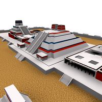 Tenochtitlan 3D Ancient City MAX 2010 3D Model