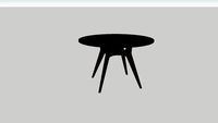 Square Roots] Kiri Round Table (4 legs)